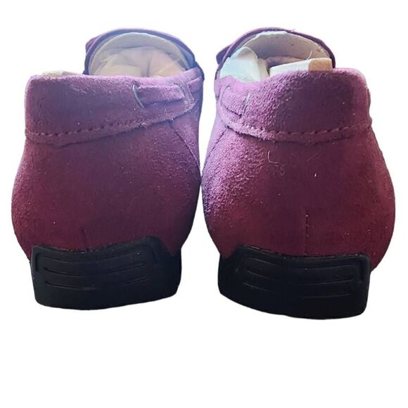 Lifestride Womens Driving Moccasins Plum Slip On Memory Foam Round Toe 6 M New - Picture 4 of 7
